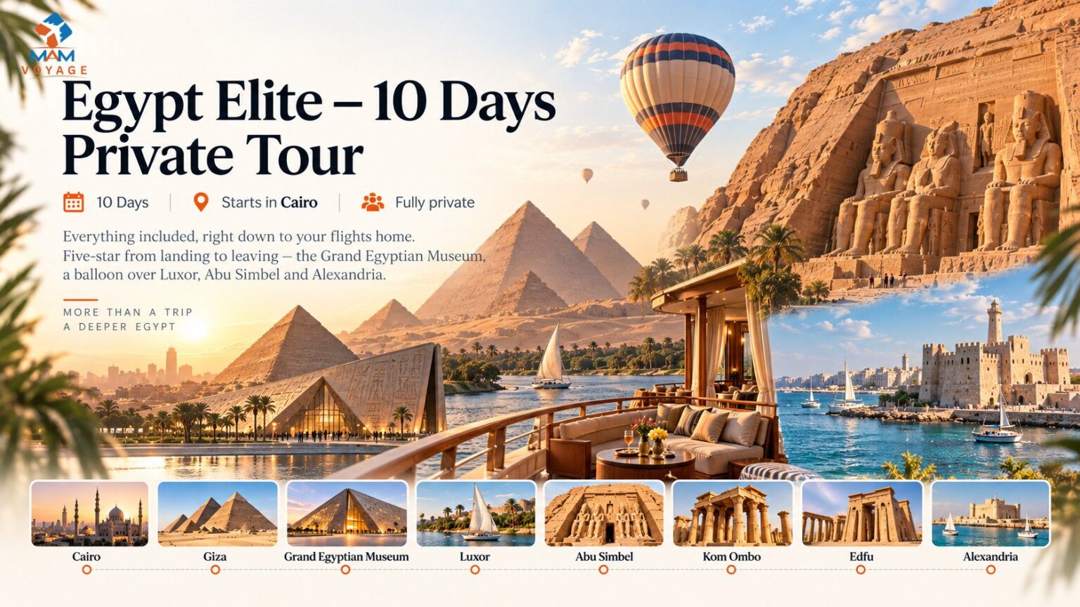 Egypt Elite, 10 Days / 9 Nights