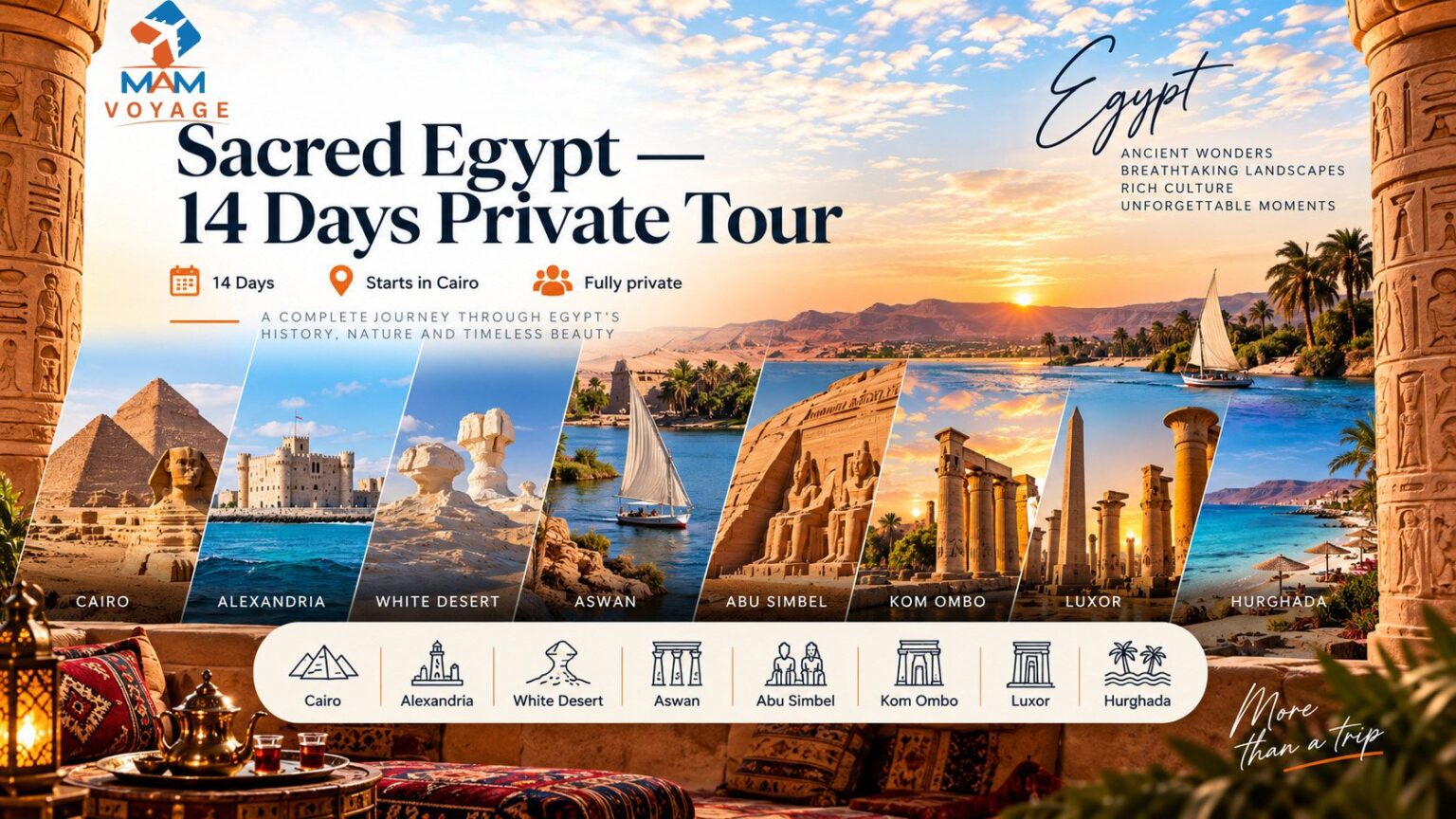 Sacred Egypt, 14 Days / 13 Nights